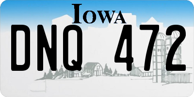 IA license plate DNQ472