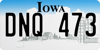IA license plate DNQ473