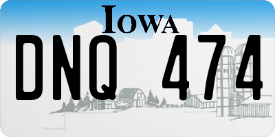 IA license plate DNQ474