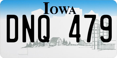 IA license plate DNQ479