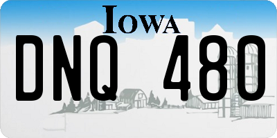 IA license plate DNQ480
