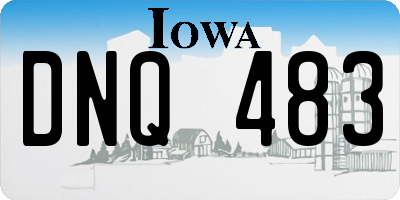 IA license plate DNQ483