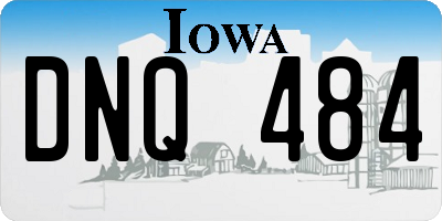 IA license plate DNQ484