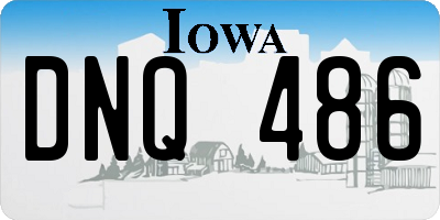 IA license plate DNQ486
