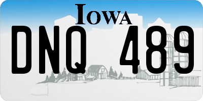 IA license plate DNQ489