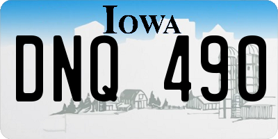 IA license plate DNQ490