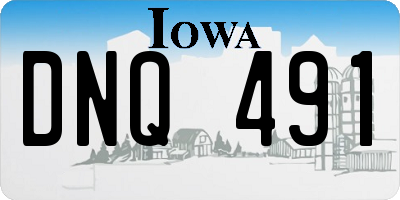 IA license plate DNQ491