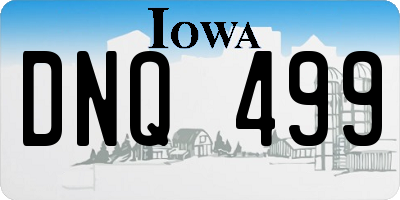 IA license plate DNQ499