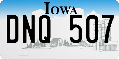 IA license plate DNQ507