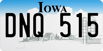 IA license plate DNQ515