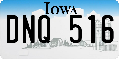 IA license plate DNQ516