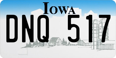 IA license plate DNQ517