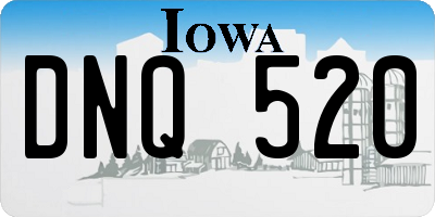 IA license plate DNQ520