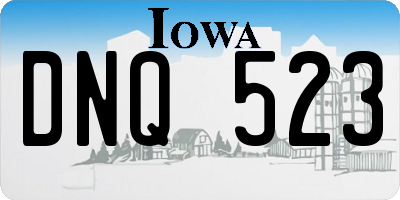 IA license plate DNQ523