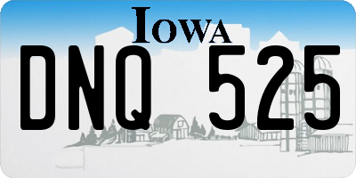 IA license plate DNQ525