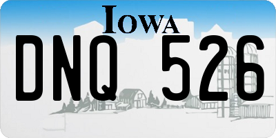 IA license plate DNQ526