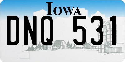 IA license plate DNQ531