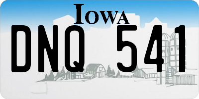 IA license plate DNQ541