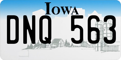 IA license plate DNQ563