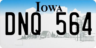 IA license plate DNQ564