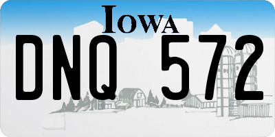 IA license plate DNQ572