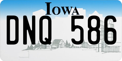 IA license plate DNQ586