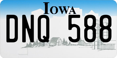 IA license plate DNQ588