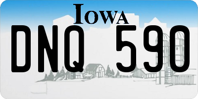IA license plate DNQ590