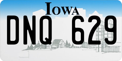 IA license plate DNQ629