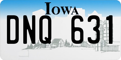 IA license plate DNQ631