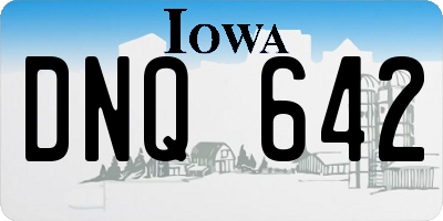 IA license plate DNQ642