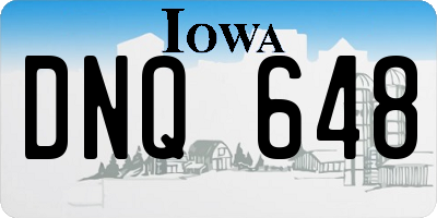 IA license plate DNQ648
