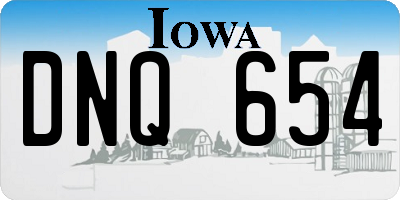 IA license plate DNQ654