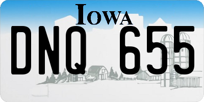 IA license plate DNQ655