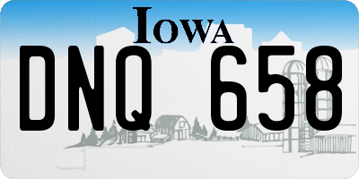 IA license plate DNQ658