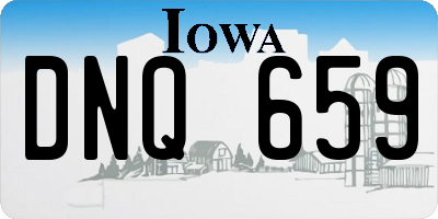 IA license plate DNQ659