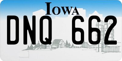 IA license plate DNQ662