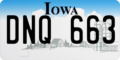 IA license plate DNQ663