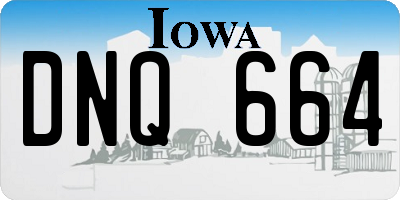 IA license plate DNQ664