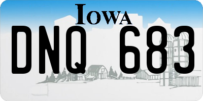 IA license plate DNQ683
