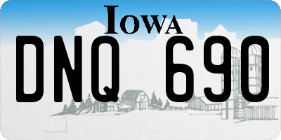 IA license plate DNQ690