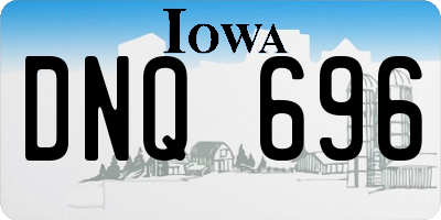 IA license plate DNQ696