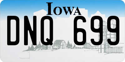 IA license plate DNQ699