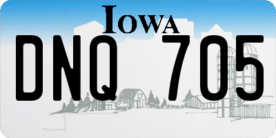 IA license plate DNQ705