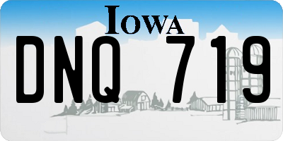 IA license plate DNQ719