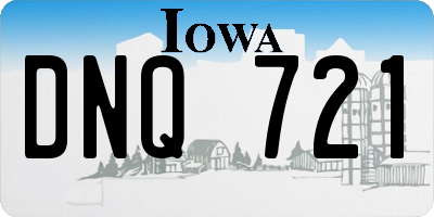 IA license plate DNQ721