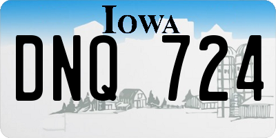 IA license plate DNQ724