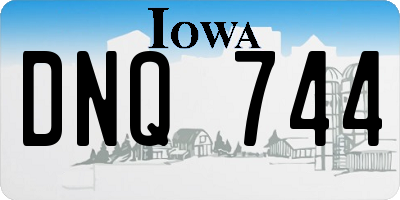 IA license plate DNQ744