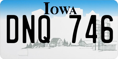 IA license plate DNQ746