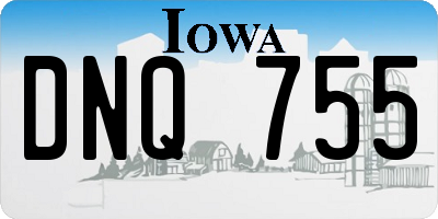 IA license plate DNQ755